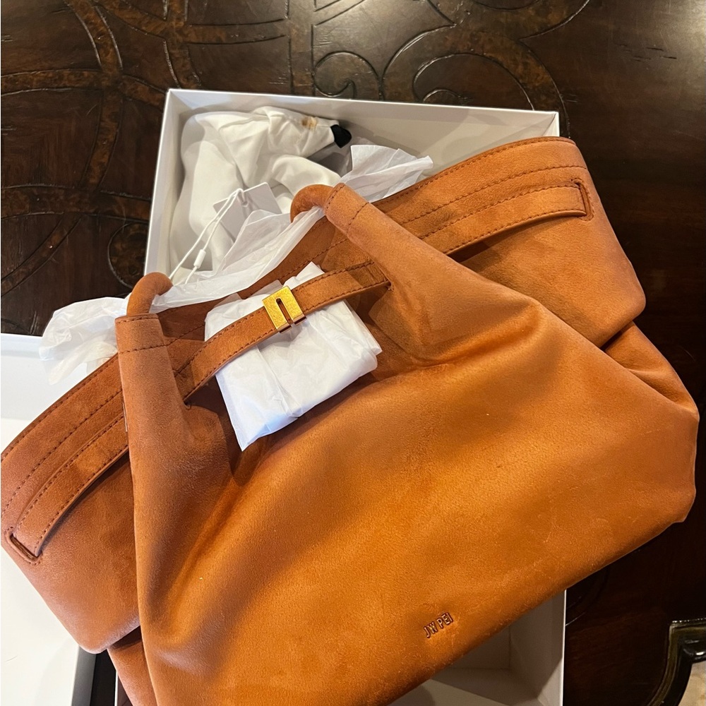 JW Pei Hana Faux Suede Tote Bag